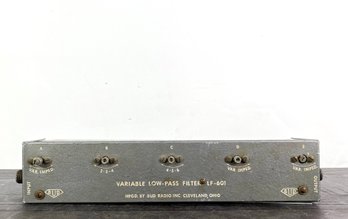 Variable Low Pass Filter LF601- Untested - Exterior Bent