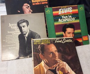 Elvis Presley - Frank Sinatra - Jerry Vale - Englebert Humperdinck LP Record Lot - L