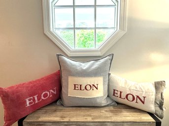 Set Three Elon College Pillows (LOC: W1)