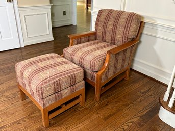 Stickley Furniture Accent Chair & Ottoman