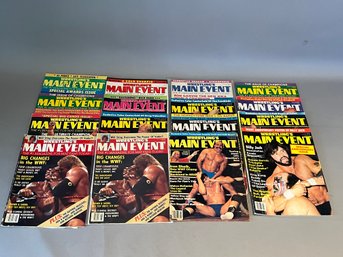 Lot Of 16 Wrestling Main Event Magazines