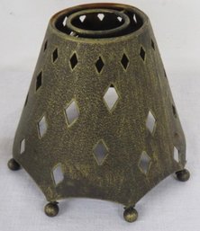 Brass Shaded Tealight Holder Lamp - Mizaru, Kikazaru & Iwazaru