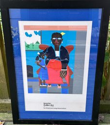 Framed Poster By Romare Bearden For The American Lung Association