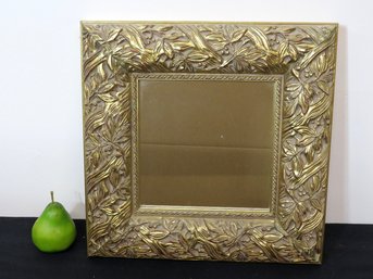 Gilt Framed Mirror W/fancy Decorative Framing.