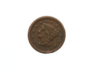 1851 Large Cent Penny Coin