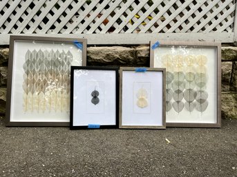 A Group Of Four Organic Wall Decor Pieces