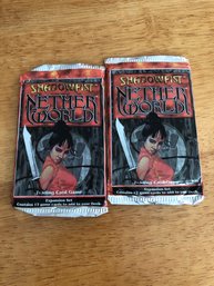 2 Sealed Shadowfist Nether World Trading Card Packs.   Lot 52