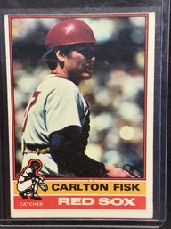 1976 Topps Carlton Fisk - K