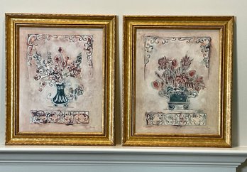 Pair Of Charming Framed Wall Art Prints