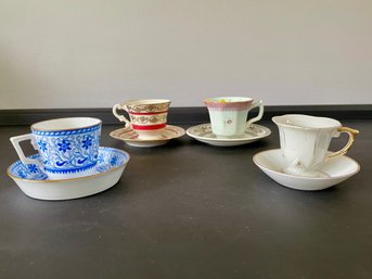 Collection Of Cups & Saucers - 22k Gold Detailing