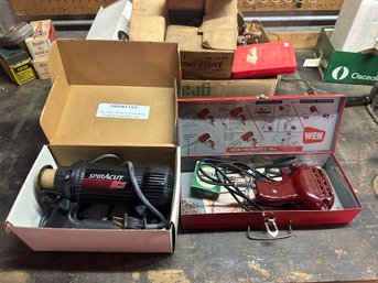 Nice RotoZip Spiral Saw Cutting Tool, & A Wen Soldering Gun Kit With A Metal Case