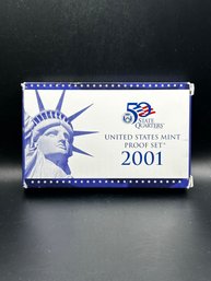 Beautiful 2001 U.S. Proof Set With Box And COA