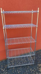 A Five Shelves Adjustable Metal Rack - 1 Of 2