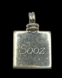 Vintage Mexican Sterling Silver SOOZ Pendant