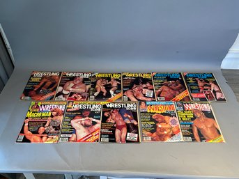 Lot Of 11 Wrestling Scene Magazines
