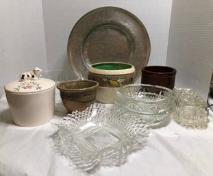 Misc Lot Of Glass And Pottery