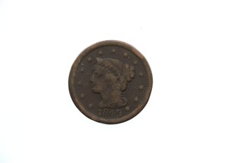 1849 Large Cent Penny Coin