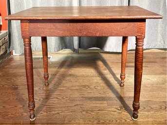 An Antique Carved Mahogany Desk - Great Small Size