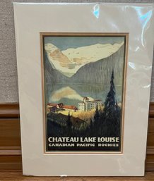 Unframed Print Chateau Lake Louise Canadian Pacific Rockies - 12 X 16