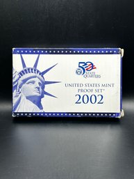 Beautiful 2002 U.S. Proof Set With Box And COA