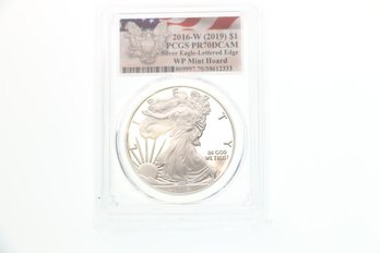 2016 W Pcgs Proof 70 Deep Cameo Silver Eagle Coin Pr70dcam