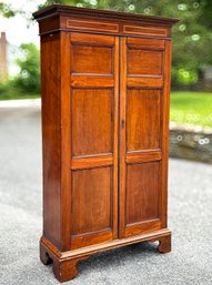 An Early 20th Century Paneled Mahogany Cabinet - Shelves Within