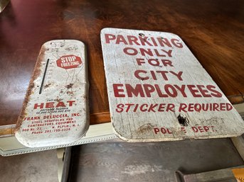 2 Vintage Signs