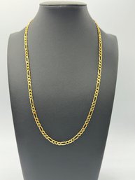 Gorgeous Figaro Gold Over Sterling Silver Necklace