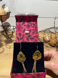 Pair Of Quartz Dangling Earrings