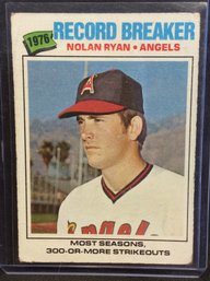 1977 Topps Nolan Ryan Record Breaker - K