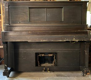 Antique Mathushek Player Piano  With Piano Roll