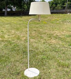 Mid Century Standing Lamp - Metal With Plastic Shade