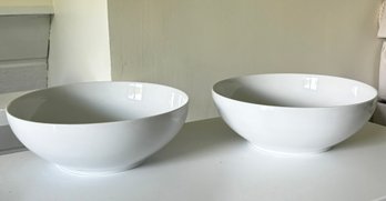 A Pair Of Large Crate & Barrel Serving Bowls