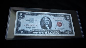 U.S. 1963 United States Note, Red Seal $2., AA
