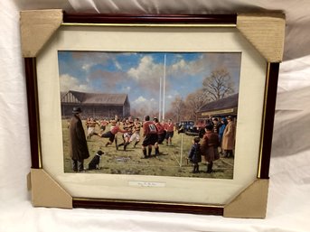 'Going For The Line' Amazingly Framed Rugby Print