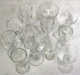 9 Assorted Glasses