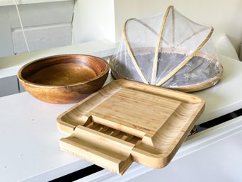 Cutting And Serving - Beautiful Knife Block And Cutting Board COMBO!