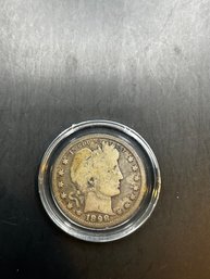 Beautiful 1898 Barber Silver Quarter In Case