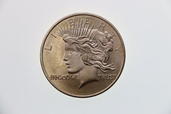 Peace Dollar One Ounce Silver  Round Coin