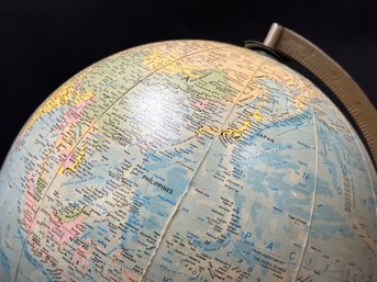 A Vintage Lighted Replogle Comprehensive Globe, 12'