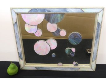 Exceptional Stained Glass Bubbles Artistic Mirror