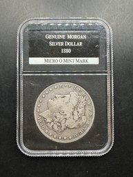 1880-O Micro O Mint Mark Morgan Silver Dollar