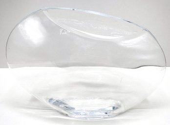 Markku Salo Glass Aava Vase By Littala, Finland, Signed
