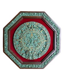 Aztec Wall Calendar - Malachite Stone From Mexico