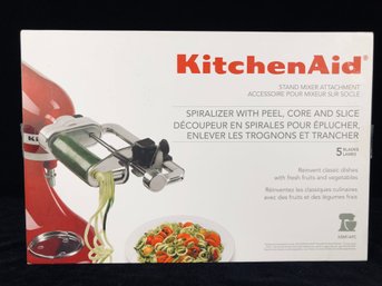 Kitchenaid Mixer Attachment Spiralizer With Peel, Core And Slice