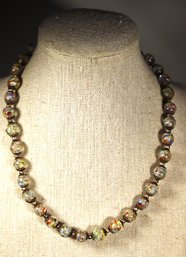 Vintage Venetian Art Glass Beaded 16' Necklace