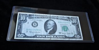 U.S. 1963 A Federal Reserve Note $10, BA