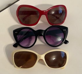 3 Pair Of Womens Sunglasses