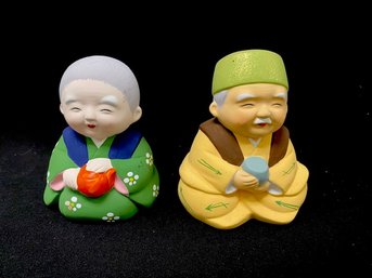 Pair Of Tajimi Figurines