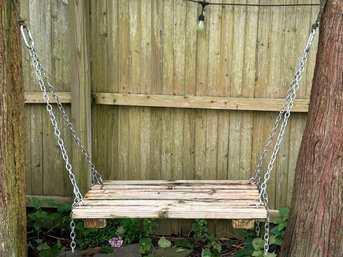 A Weathered Cedar Yard Swing